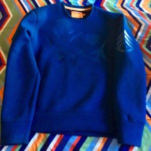 Sky Blue Custom Military Decal Sweater